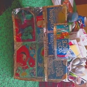 Homemade juicebox lunch bag